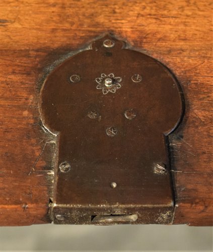 Scrittoio Luigi XIII "San Filippo" con ribalta e cassettiera interna